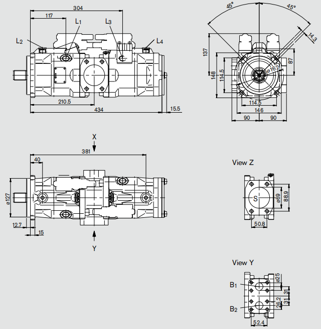 Rexroth A20VO Axial Displacement Pump