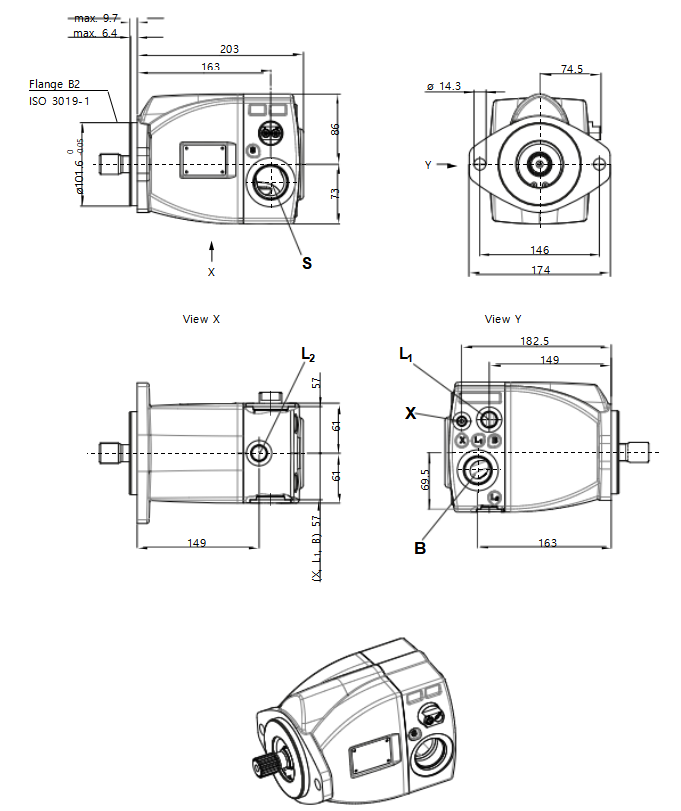 Rexroth A1VO Piston Pump A1VO 35