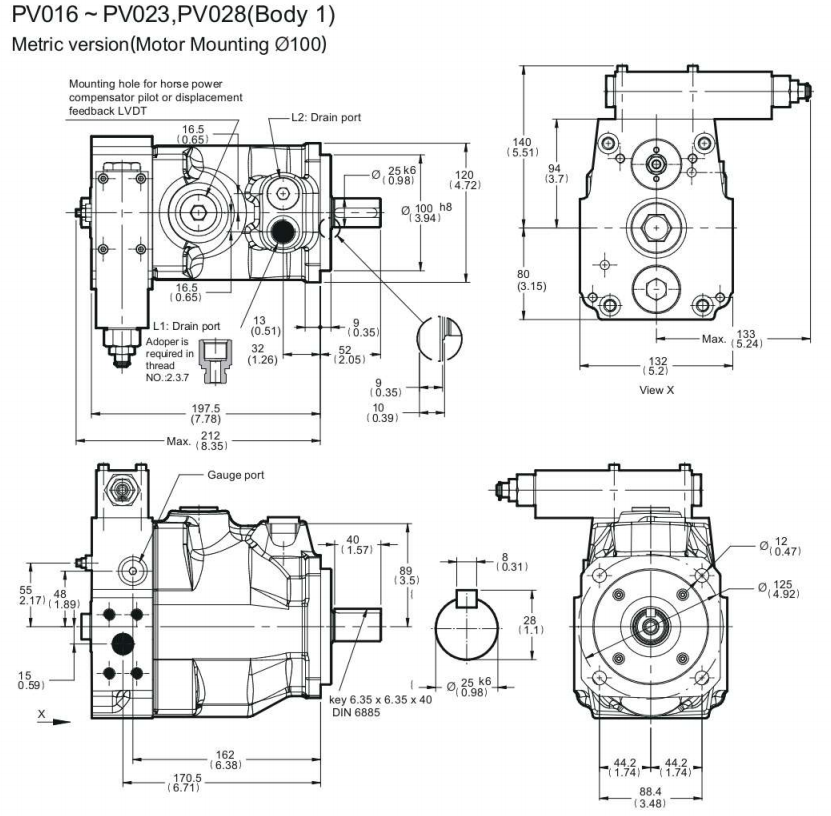 Yeoshe PV Hydraulic Piston Pump