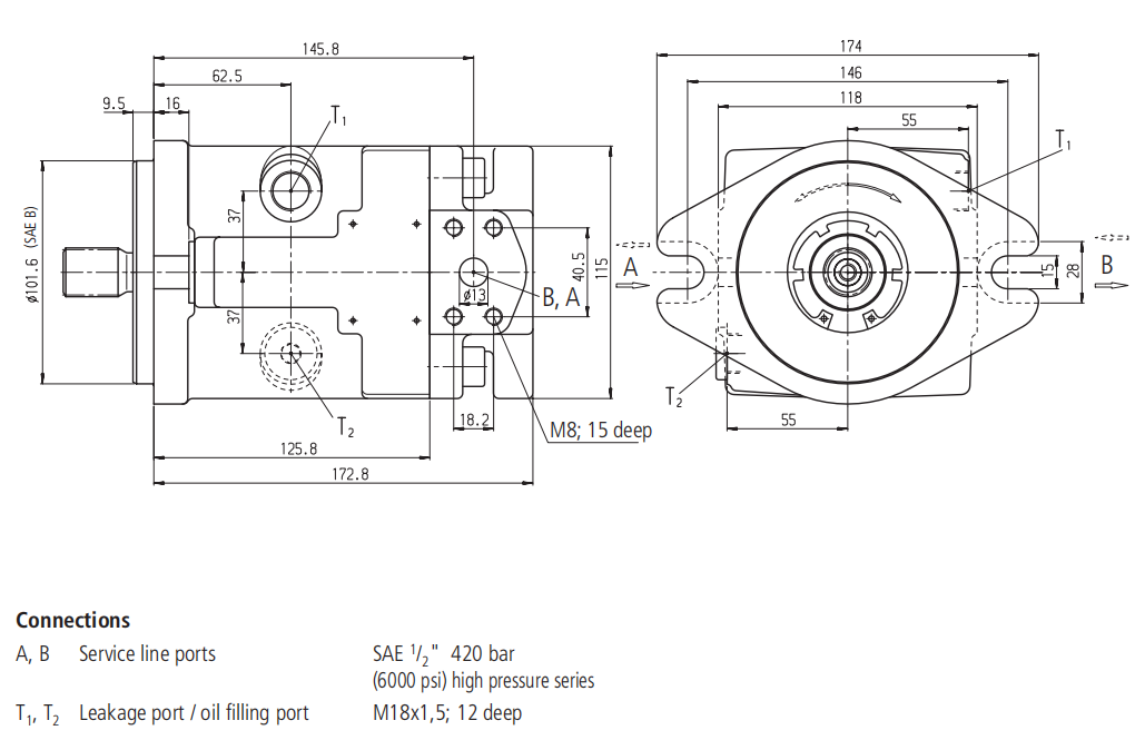 Rexroth A4FM Piston Motor