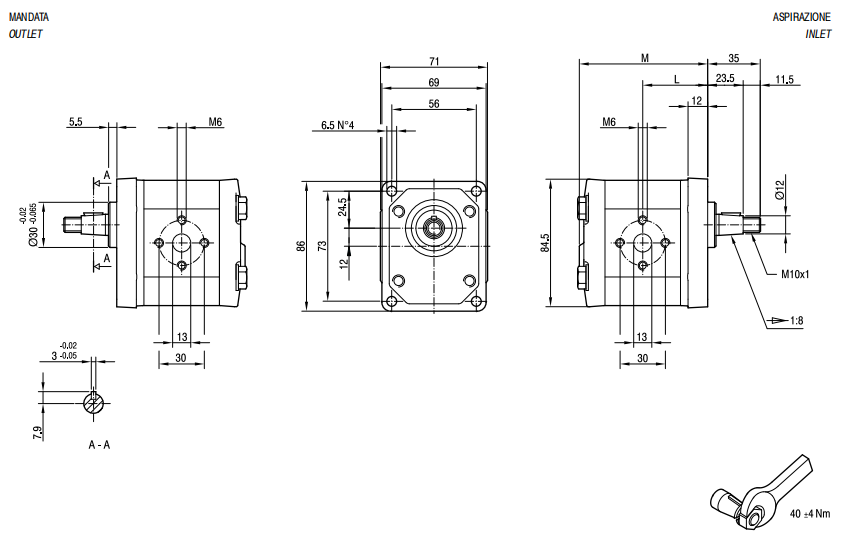 MARZOCCHI GHP1 GEAR PUMPS