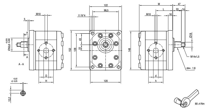 MARZOCCHI GHP3 GEAR PUMP