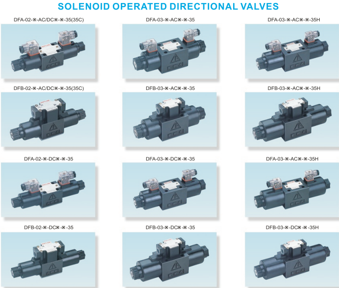 DFA DFB DFC Hydraulic Valve