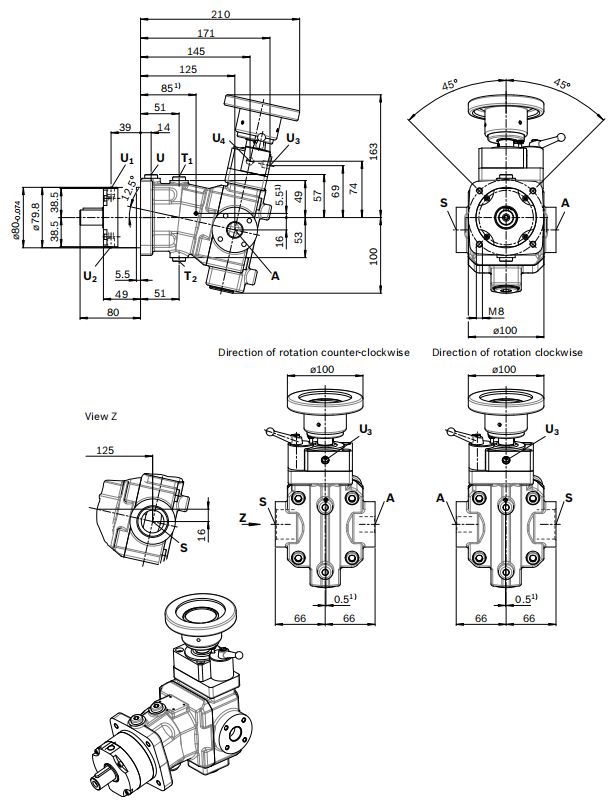 Rexroth A7VK A7VKO A7VKG Axial Piston Pump