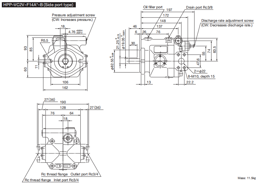 HPP VC2V PISOTN PUMP 