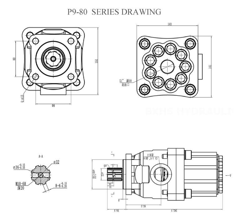 The P9-80 piston pump is designed with a high-strength cast iron body to ensure outstanding durability and reliability even in the most demanding environments.