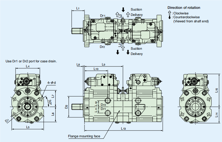 K3V series piston pump 