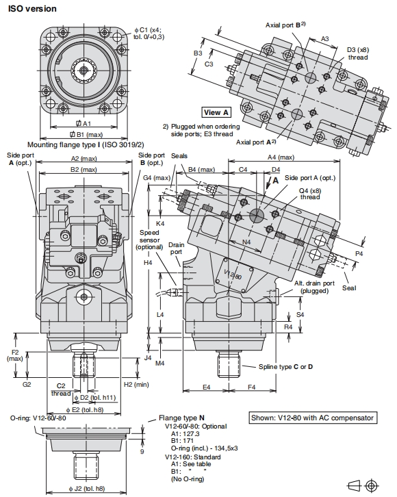 V12 hydraulic motor