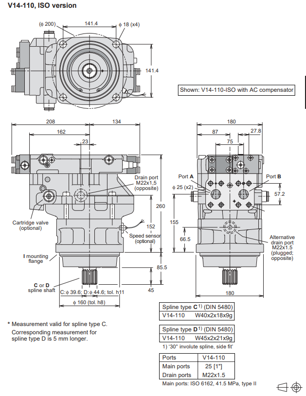 V14-110 V14-160 Motor