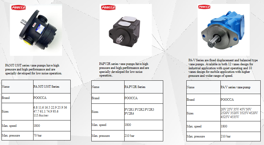 POOCCA Guide: Choosing Between Single and Double Vane Pumps for Efficiency-1