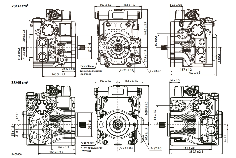 MP1 Axial Piston Pumps 28/32 38/45