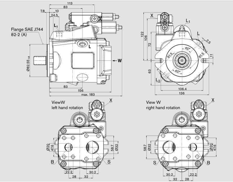 a10vno85 a10vno63 a10vno41 a10vno45 pump
