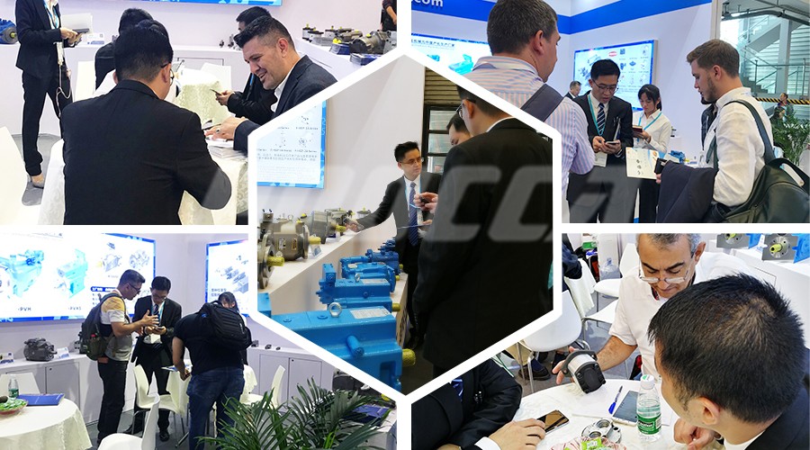 poocca hydraulic pump motor hydraulic valve accessories exhibition