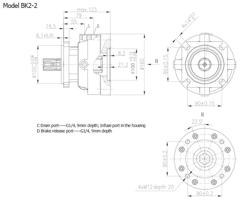 BK2 Hydraulic Motor Brake System